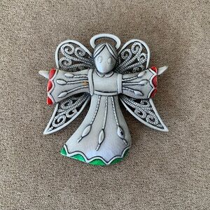 Vintage JJ Jonette Angel Brooch Pin